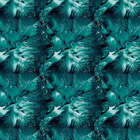 Blue Green Teal Texture Virtuoso Cotton 44″/45″ Fabric Per Yard