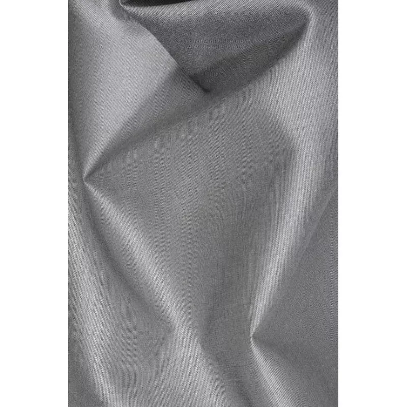 Blue Grey Cotton Silk Fabric