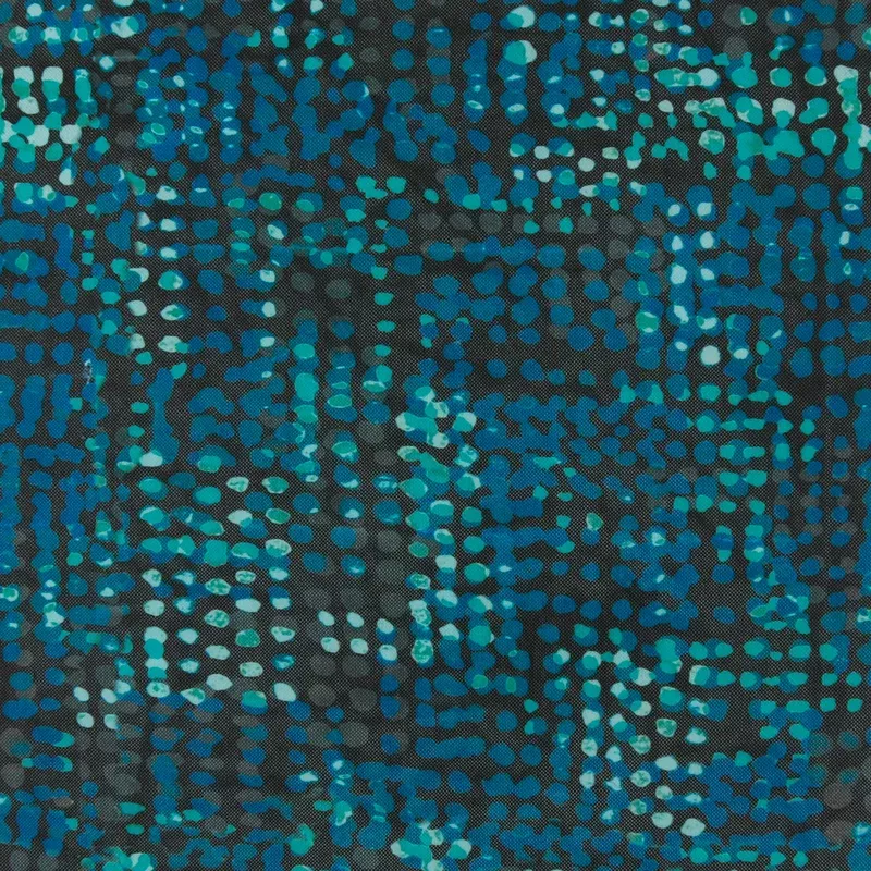 BLUE HORIZON Mesh Print – 001 – Black & Blue