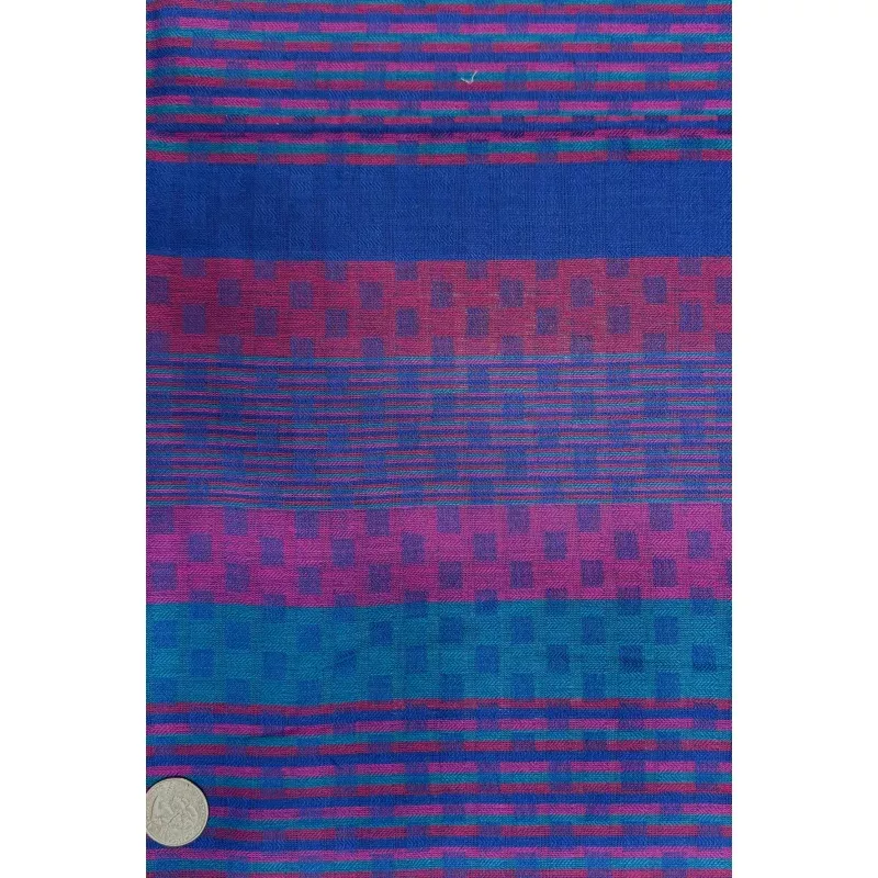 Blue Multicolor Pattern Cotton Novelty COT-181-02