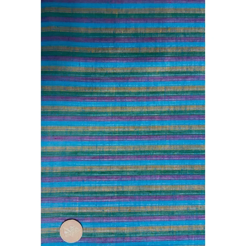 Blue Stripe Cotton Novelty COT-201-01