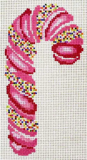 Blueberry Point Canvas – Pink Sparkly Candy Cane