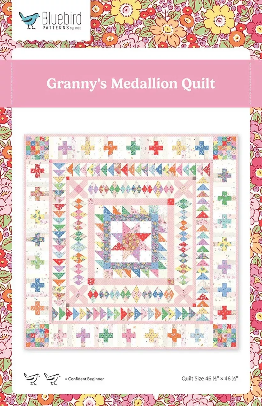 Bluebird Patterns Granny's Medallion Quilt Pattern