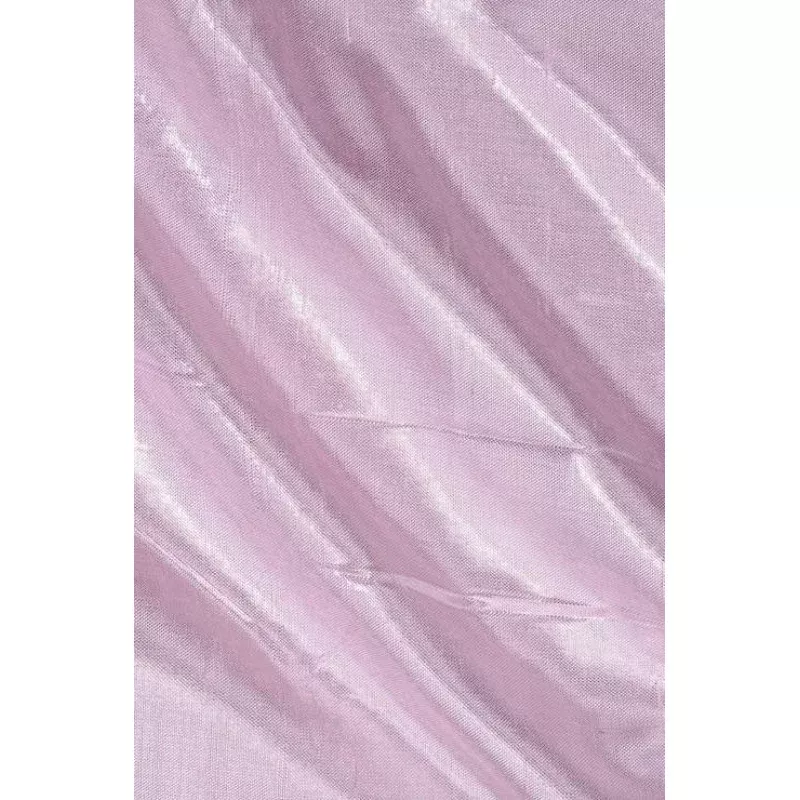 Blushing Pink Metallic Shantung Silk Fabric
