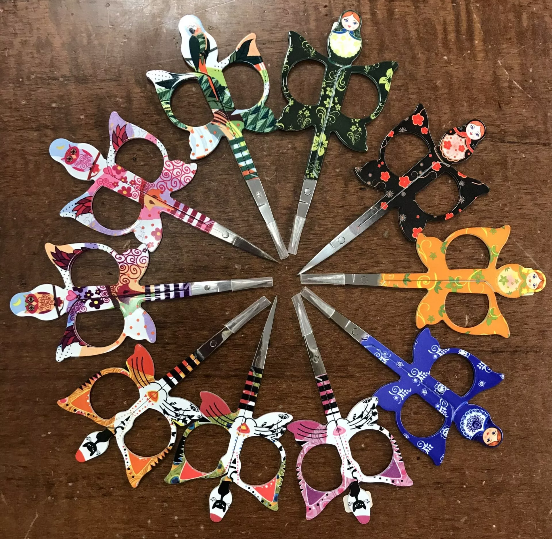 Bohin – Owl and Parrot Embroidery Scissors