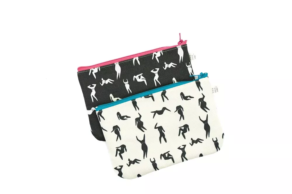 Boobies in Black and White Pouch