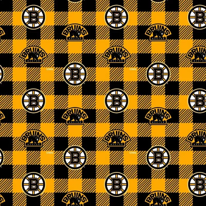 Boston Bruins – NHL Fleece Print – Plaid