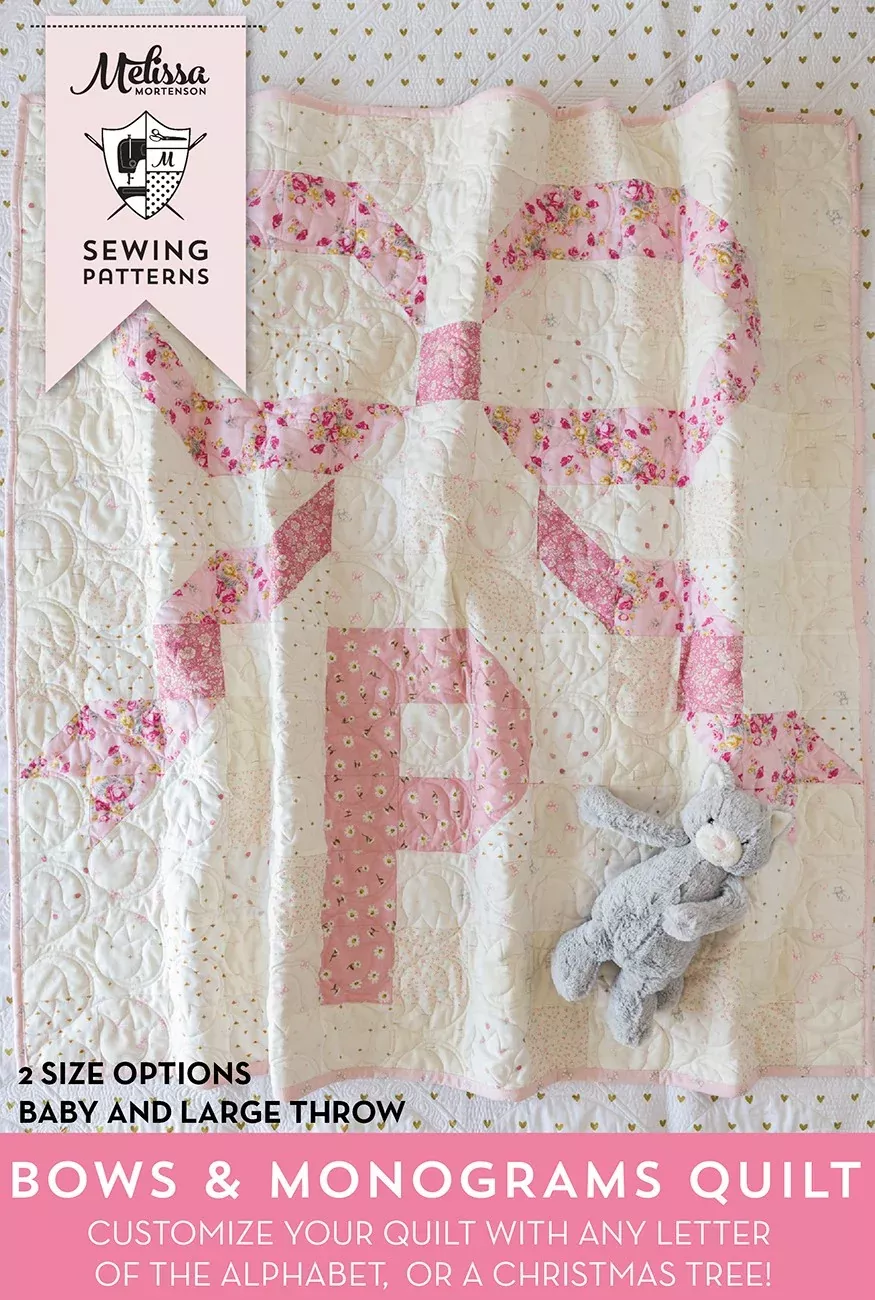 Bows & Monograms Quilt Pattern