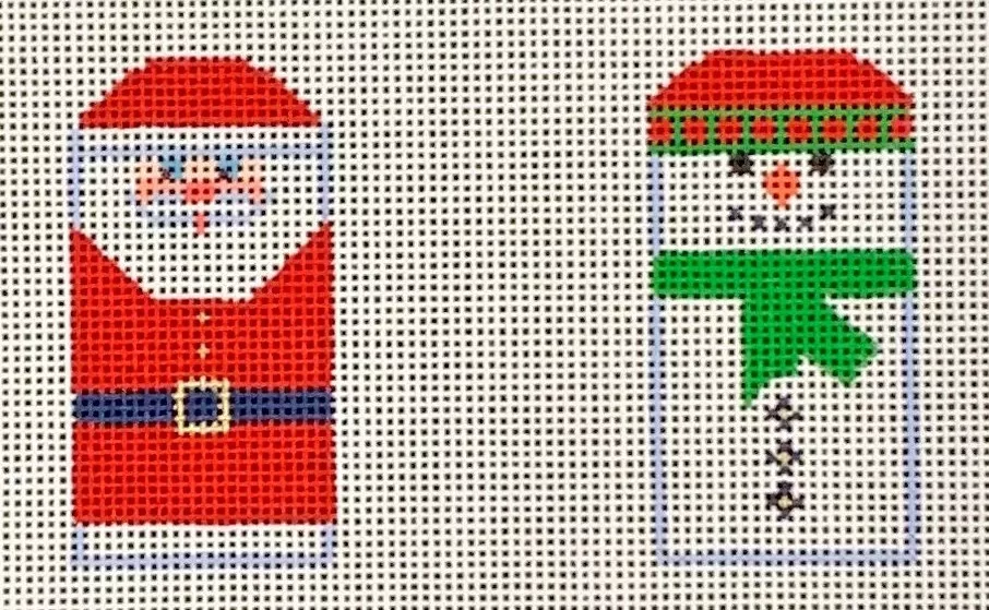 Brenda Stofft Designs – Santa/Snowman Minis in Red/Green