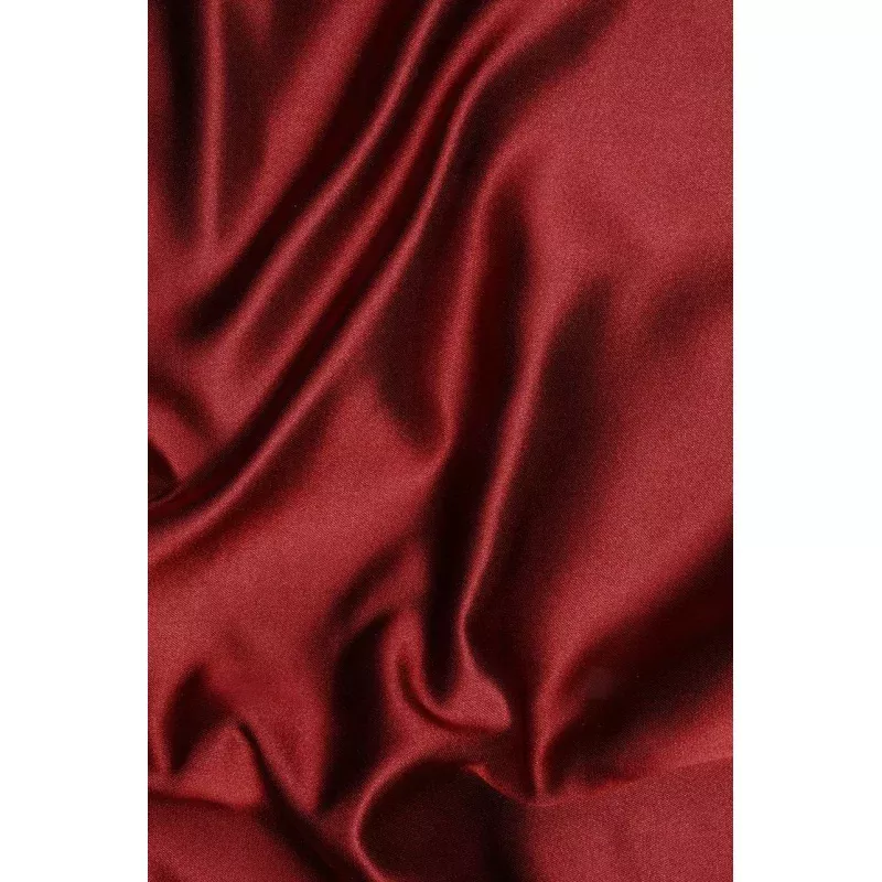 Brick Red Double Face Duchess Satin Fabric