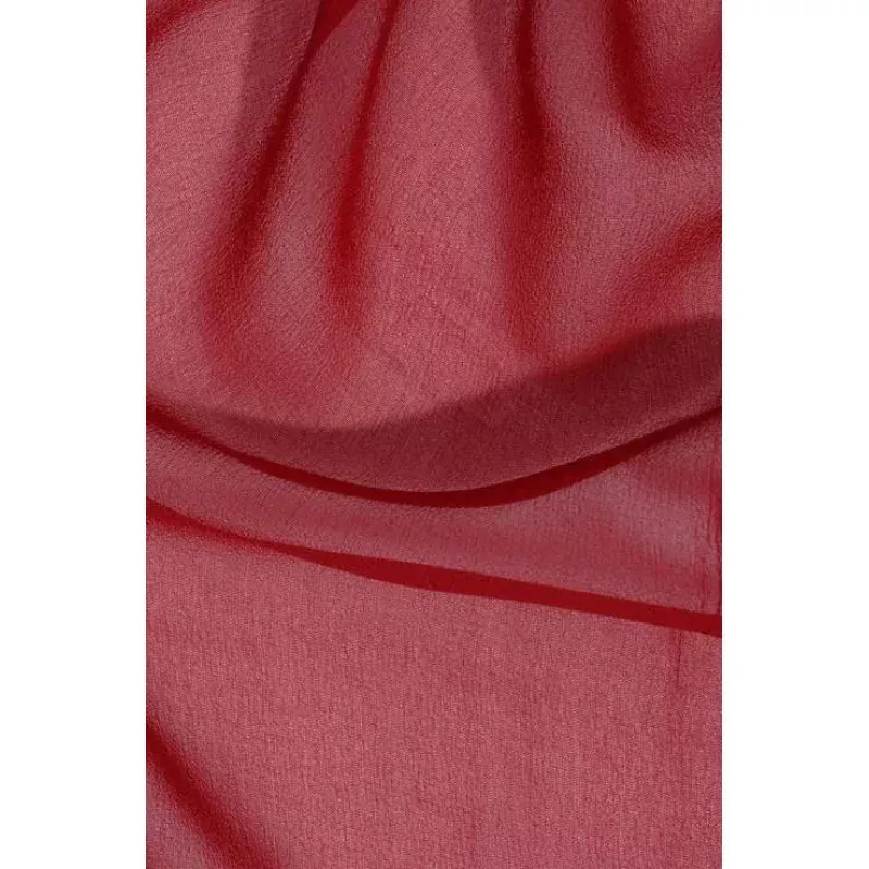 Brick Red Silk Georgette Fabric