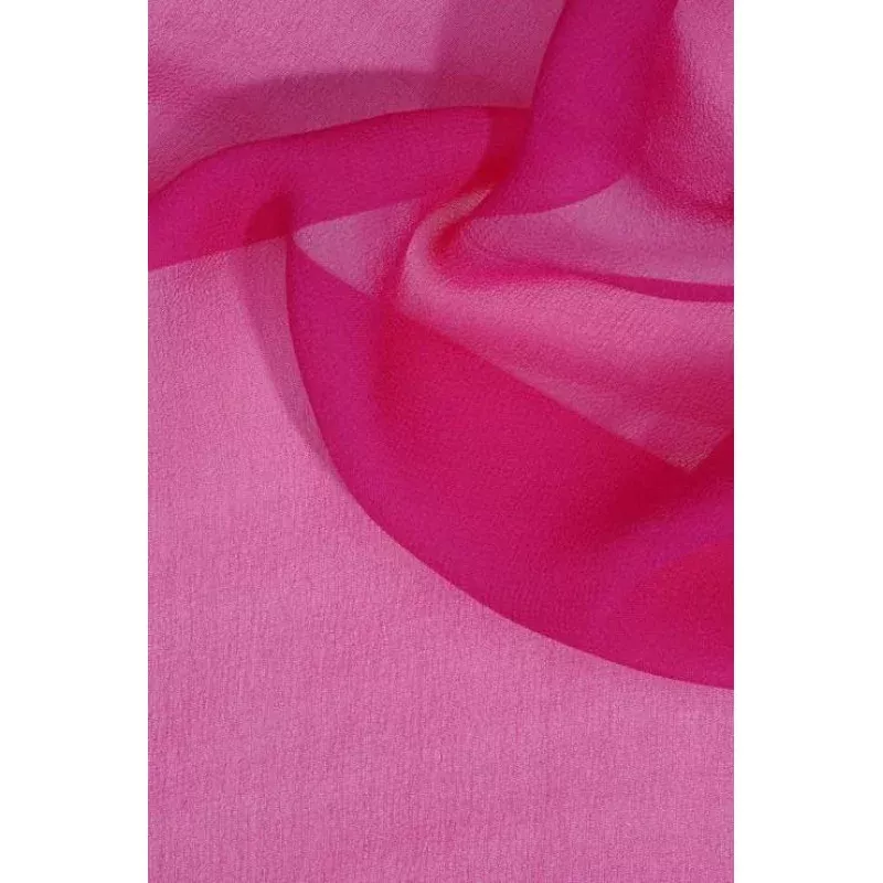 Bright Pink Silk Georgette Fabric