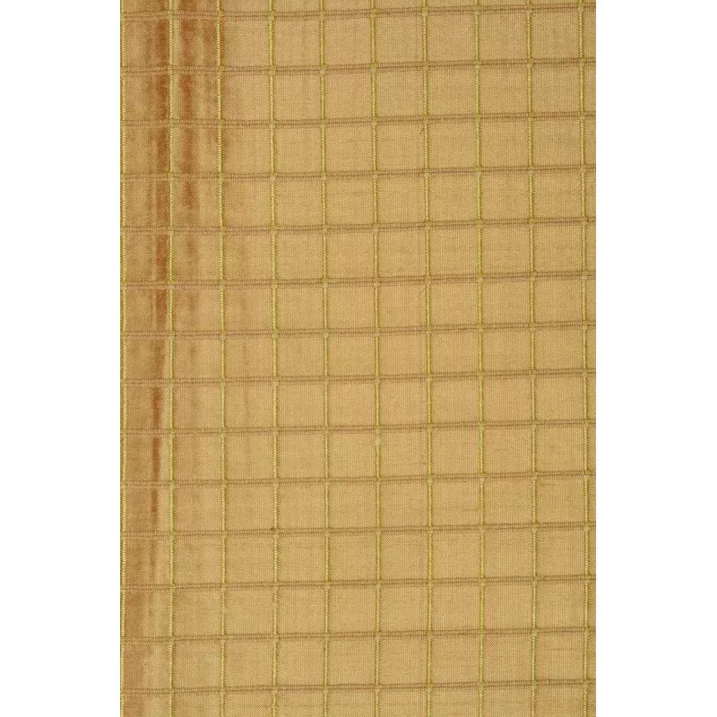Bright Yellow Gold Silk Shantung Windowpane 44″ Fabric