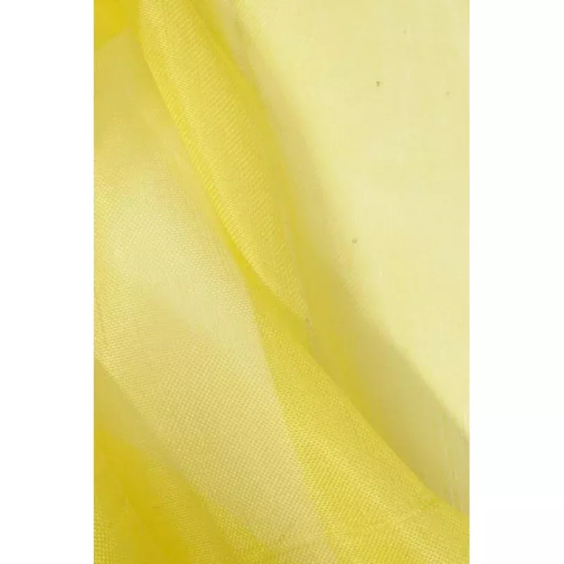 Bright Yellow Silk Organza Fabric
