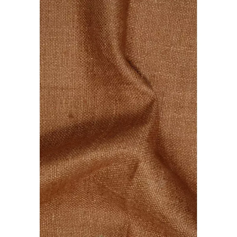 Brown Sugar Silk Linen (Matka) Fabric