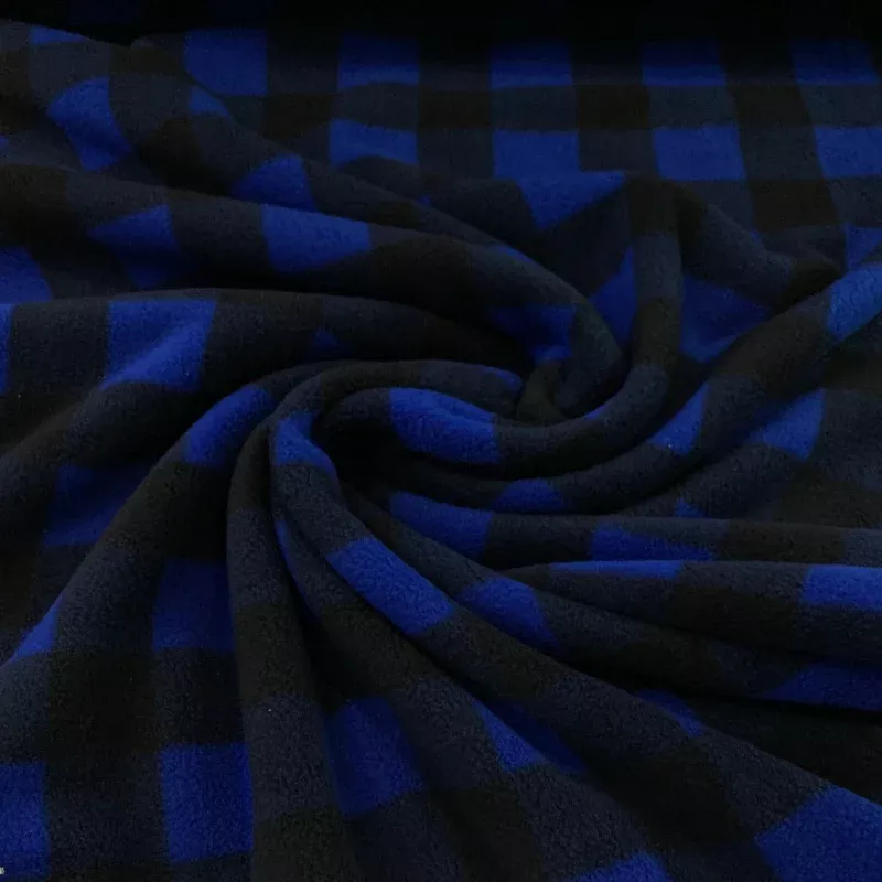Buffalo Plaid Polar Fleece – Blue