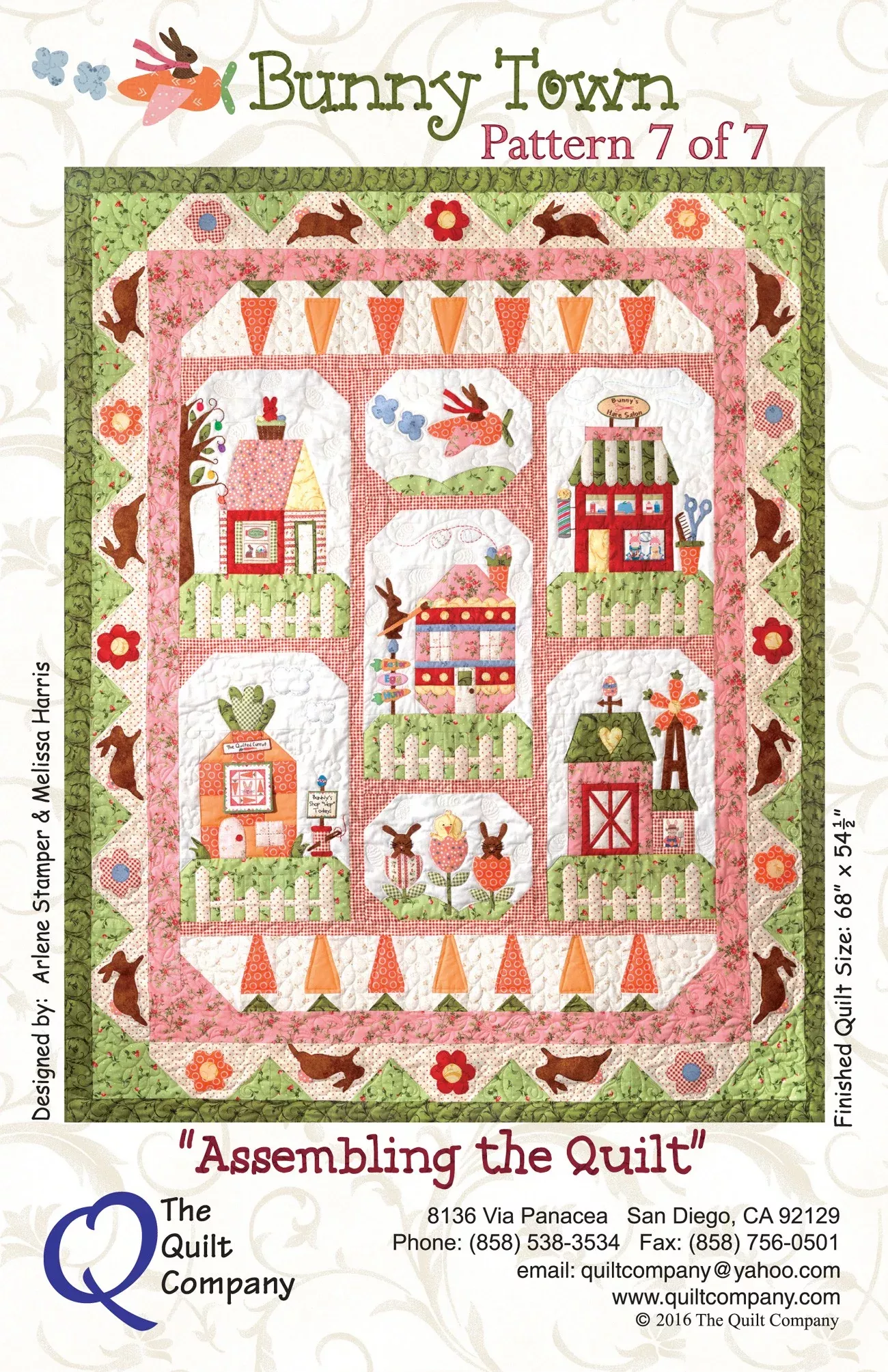 Bunny Town Block 7 - Assembling the Quilt