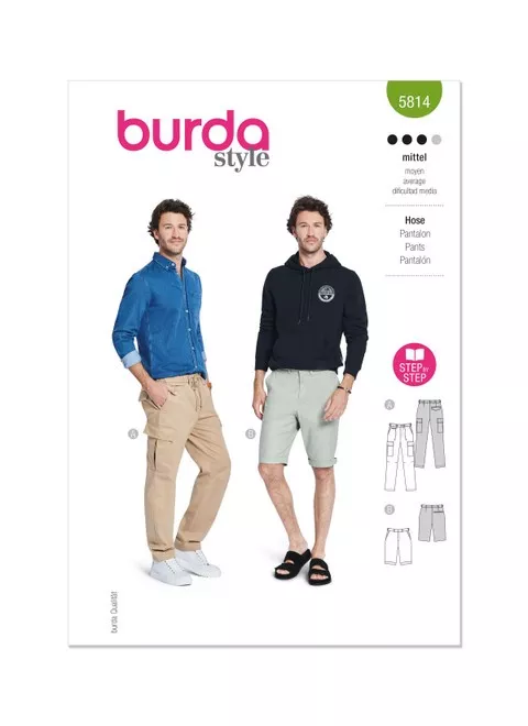 Burda 5814 - Men's Pants Sewing Pattern