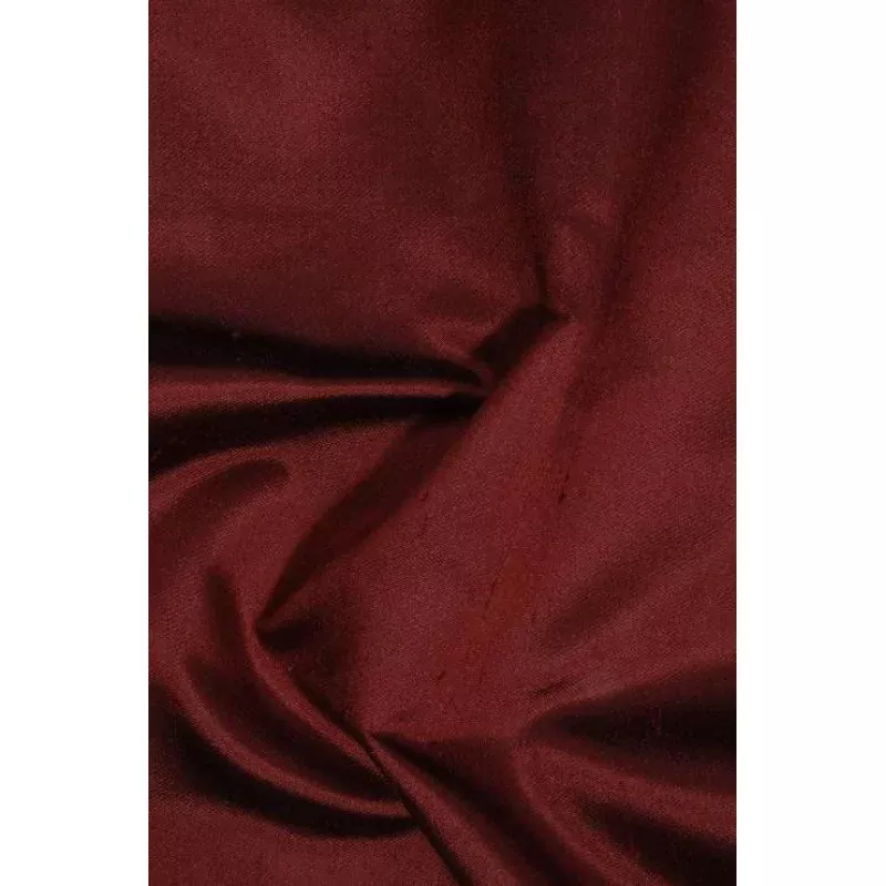 Burgundy Italian Shantung Silk Fabric