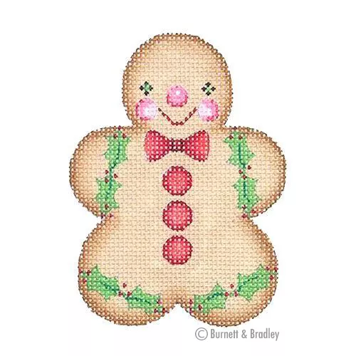 Burnett & Bradley– Gingerbread Boy / Red Buttons & Bow Tie / Holly