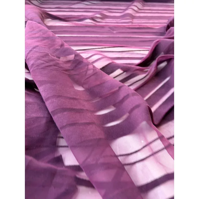 BURNS 044 BIS aubergine striped cotton jersey