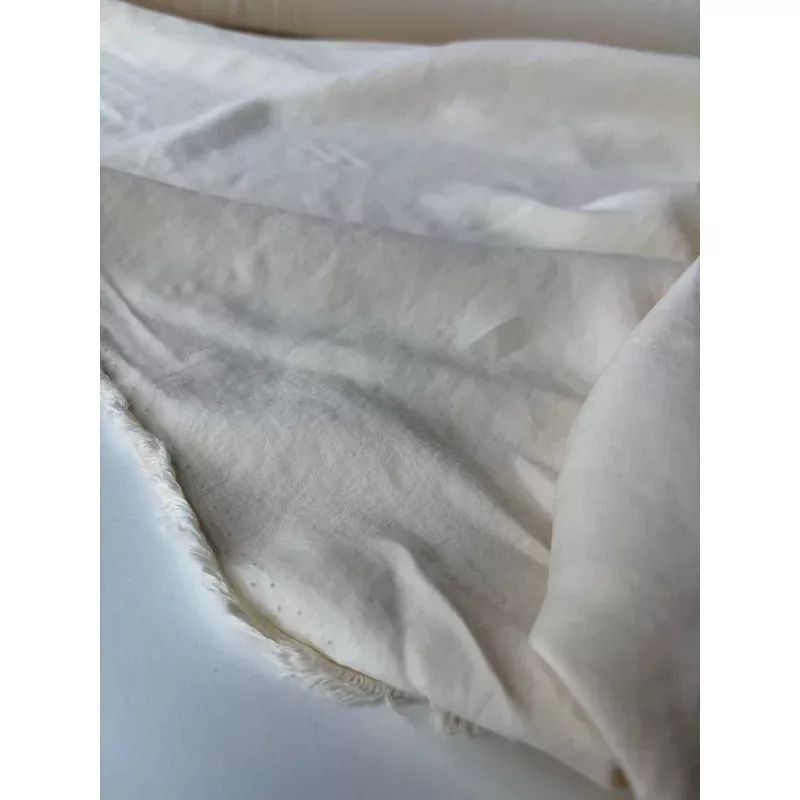 BURNS 050 cream coloured washed cupro