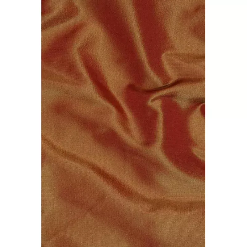 Burnt Orange Taffeta Silk Fabric