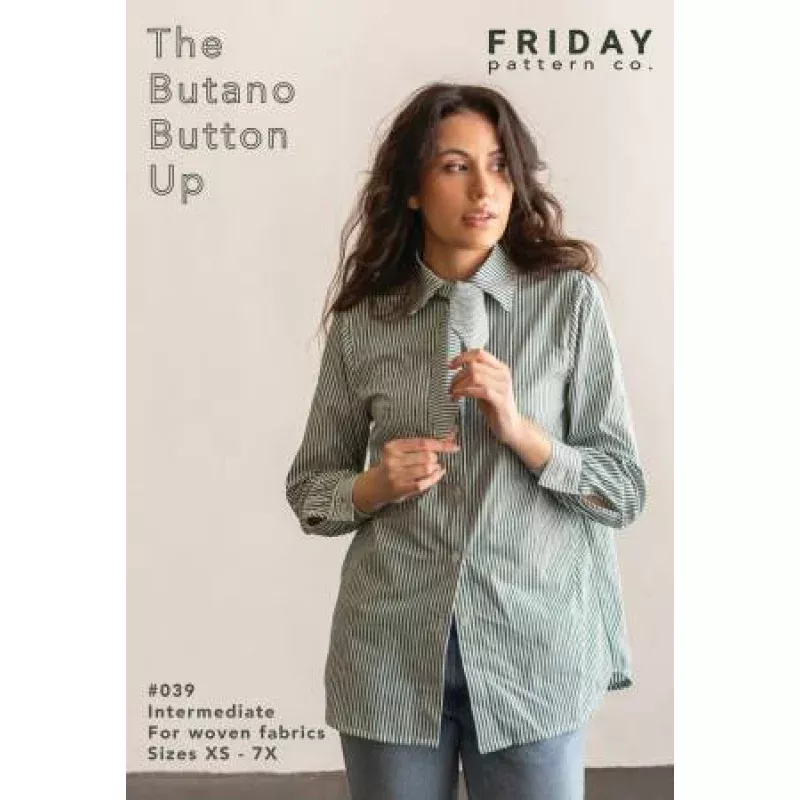 Butano Button Up Pattern – sizes xs-7x