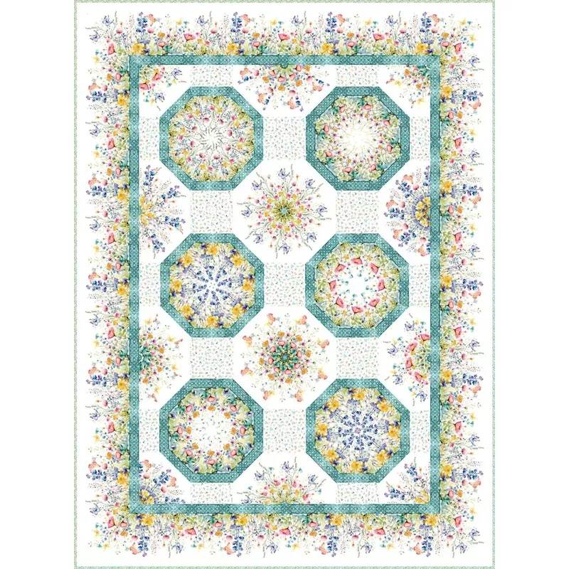Butterfly Fantasy Kaleidoscope Quilt Kit