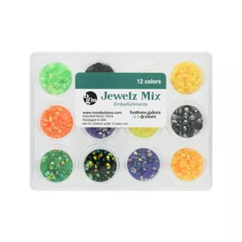 Buttons Galore Jewelz Mix Rhinestones – Halloween