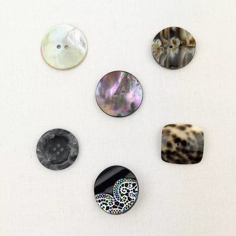 Buttons for Spun Cloud Light Neck Wrap