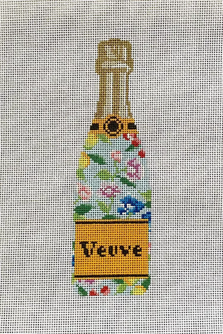 C ate La Vie Blue Floral Veuve Bottle