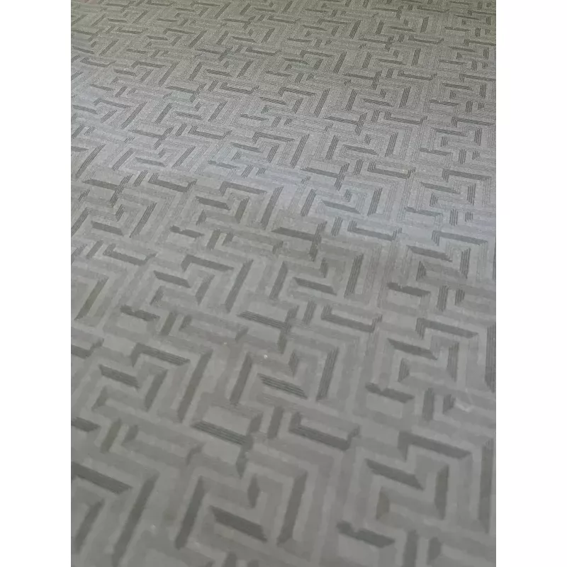 C02 CAN 1025 cotton voile grey geometrical print