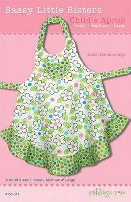 Cabbage Rose – Sassy Little Sisters Child’s Apron