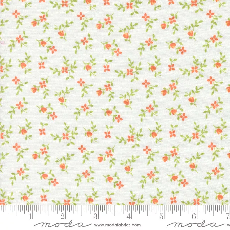 Cali & Co. Cloud Melon Vine and Bud Yardage by Corey Yoder for Moda Fabrics
