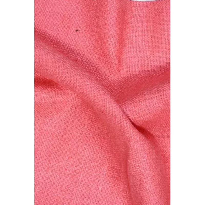 Calypso Coral Silk Linen (Matka) Fabric