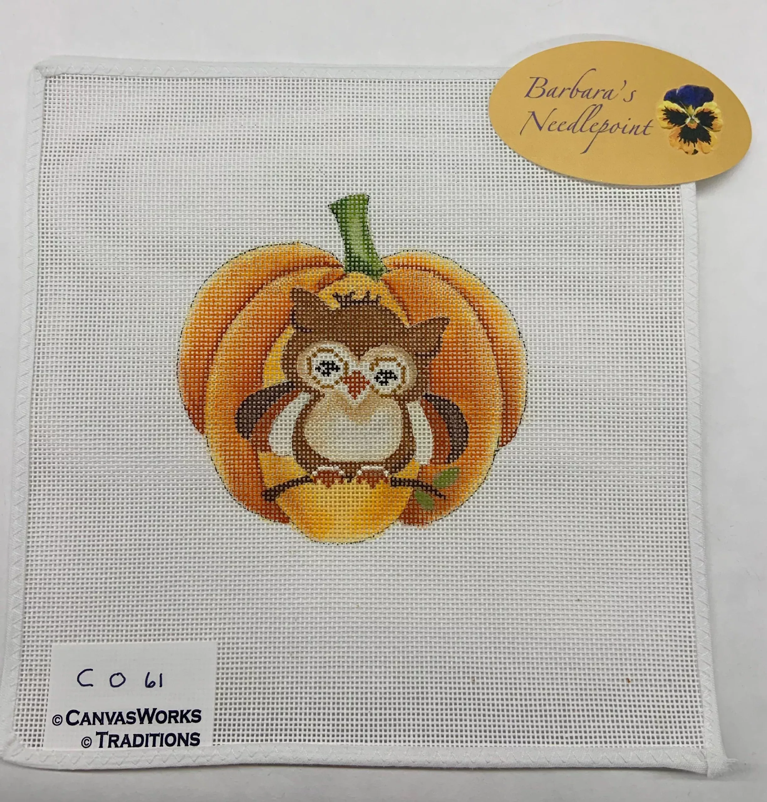 Canvas Works Pumpkin Owl