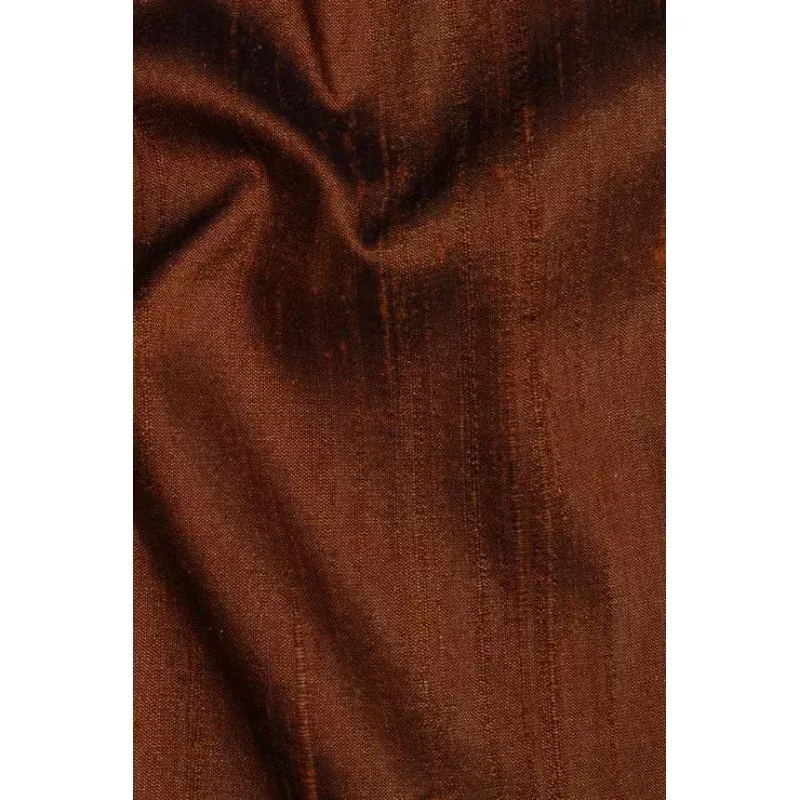 Caramel Brown Silk Shantung 54″ Fabric