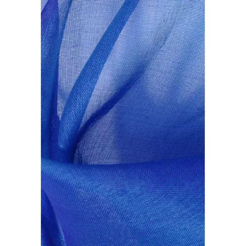 Caribbean Blue Silk Organza Fabric
