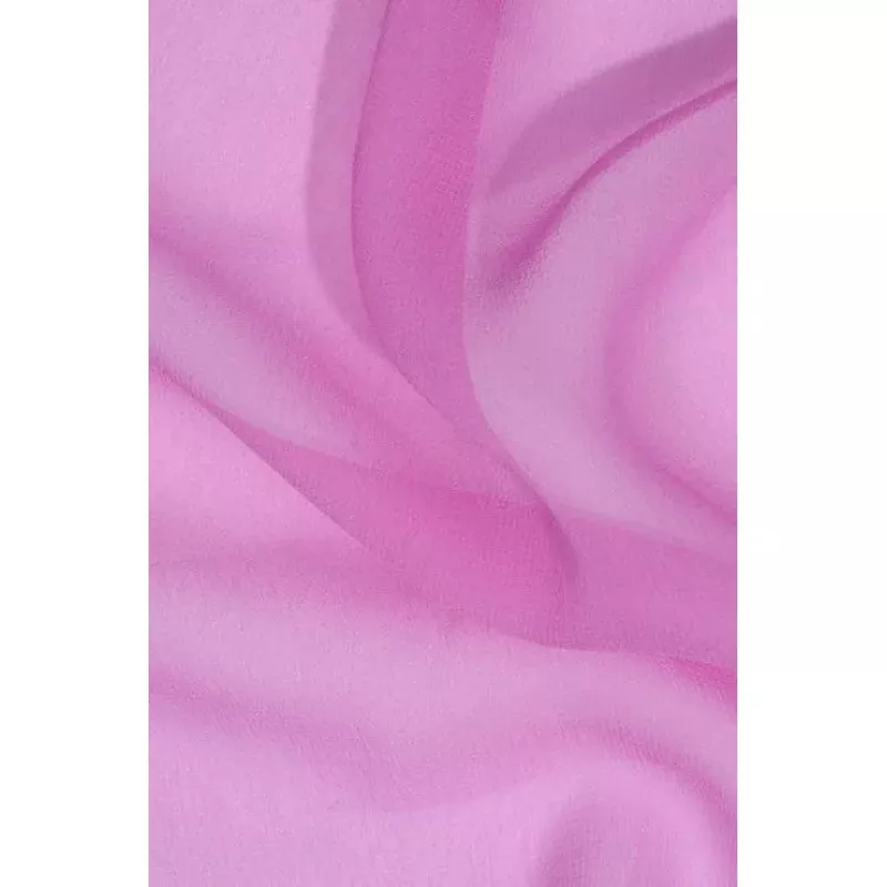 Carmine Rose Pink Silk Georgette Fabric