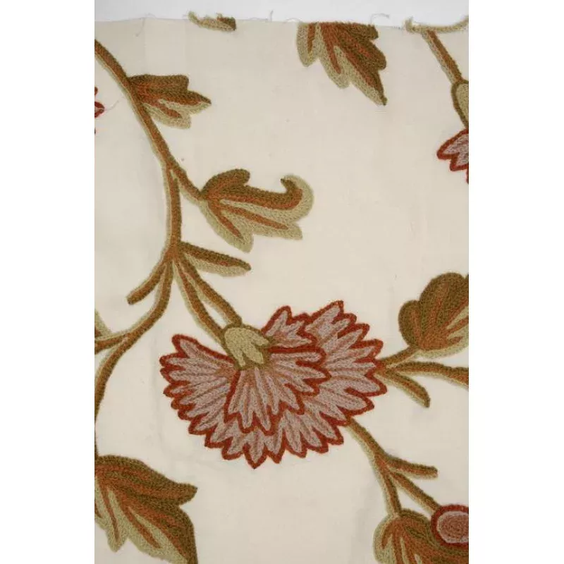 Carnation on Cream Crewel