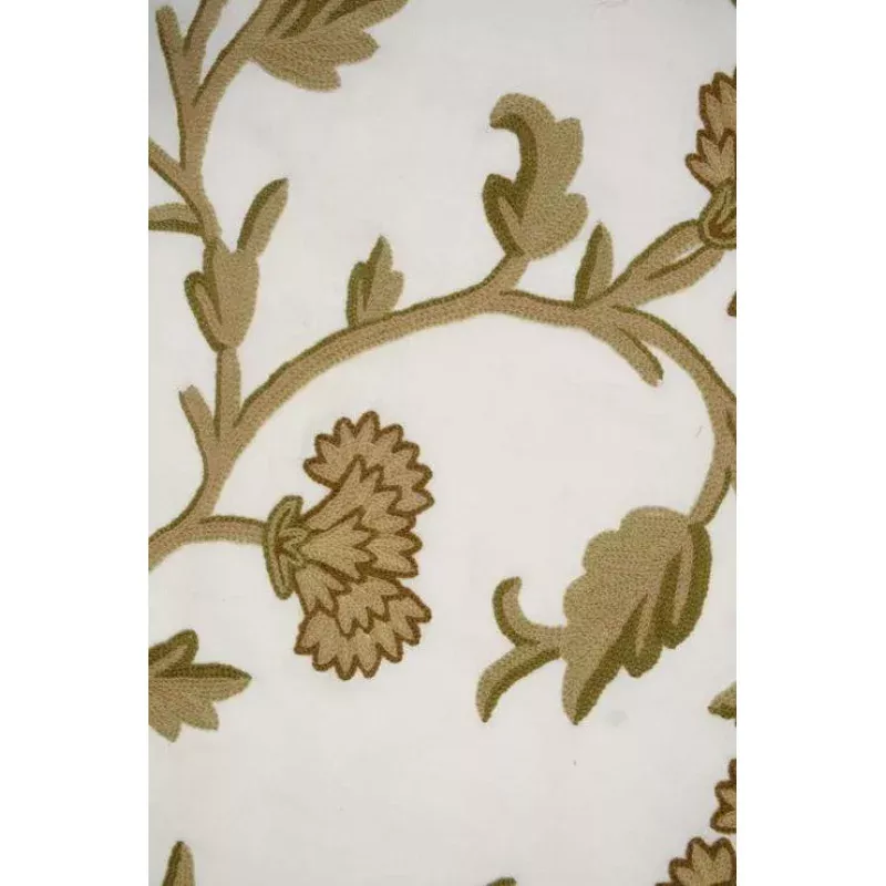 Carnation on White Crewel