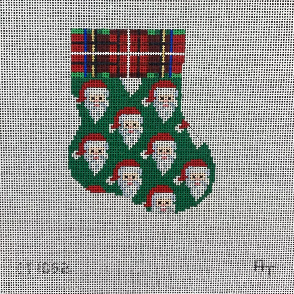 Carolina Needlepoint Co Santas Mini Stocking