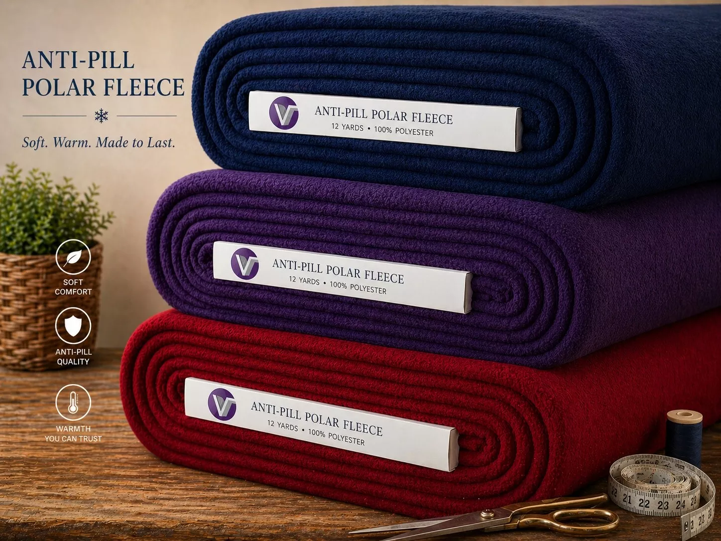 Case Pack - Wholesale Anti Pill Polar Fleece Solids