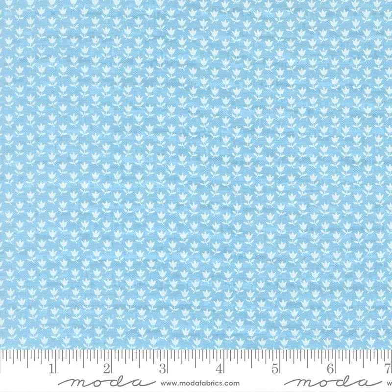 A Cat Named Stitch Sky June Yardage by Camille Roskelley for Moda Fabrics