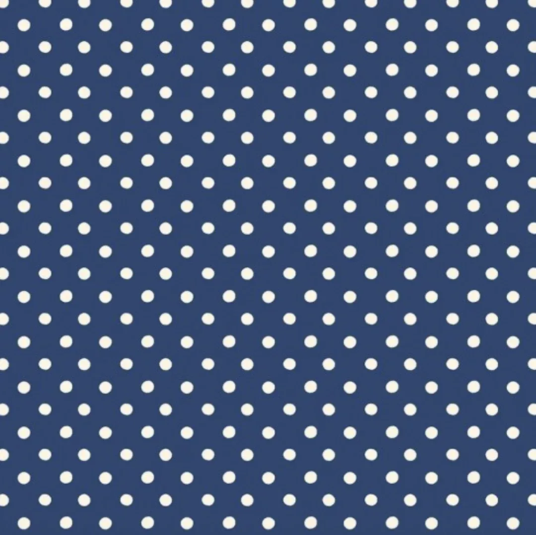 Cath Kidston – Signature Collection Button Spot Navy C18374-NAVY