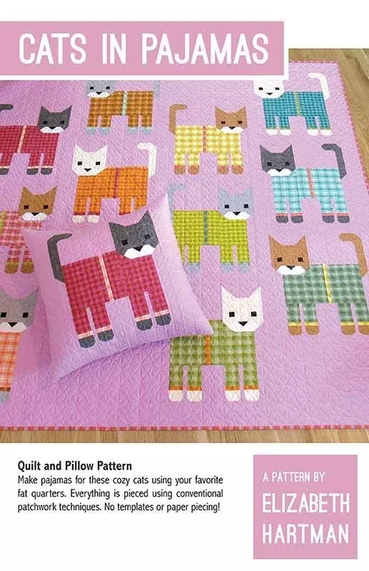 Cats in Pajamas Pattern by Patterns By Elizabeth Hartman (Preorder)