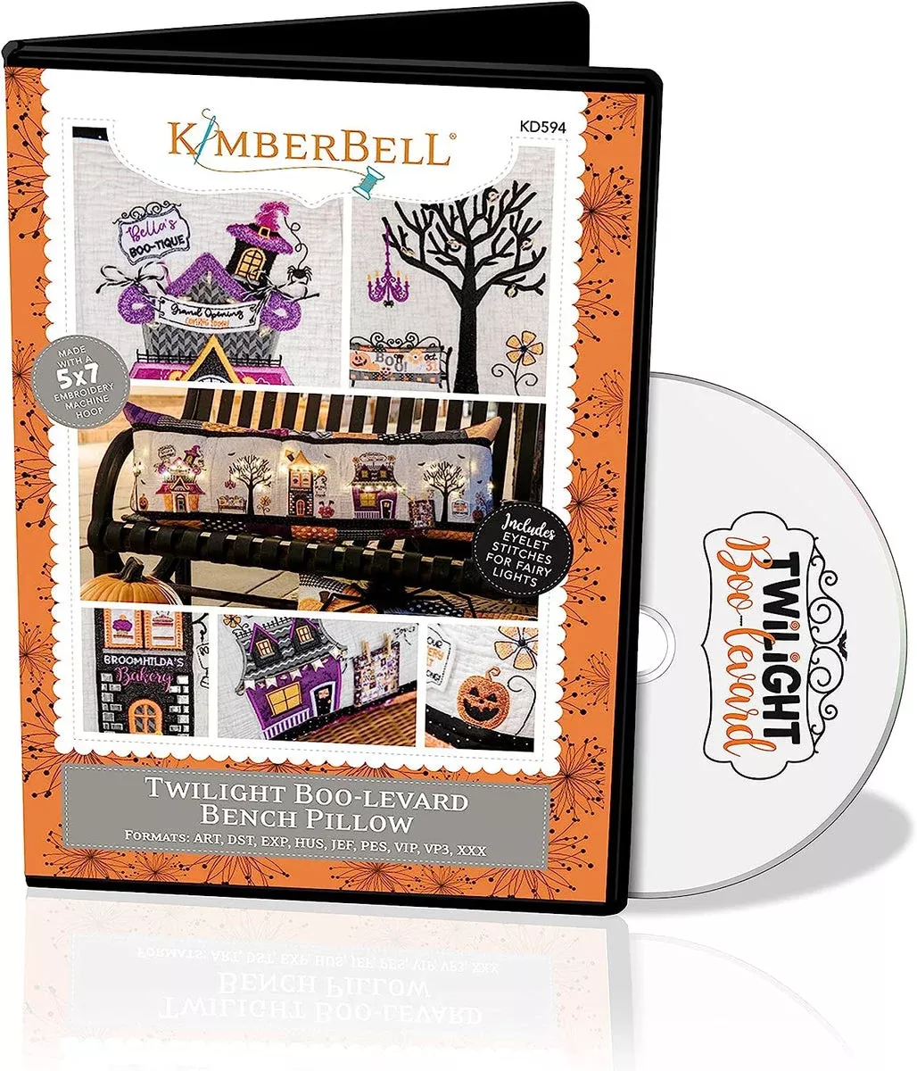 CD – Twilight Boo-levard Bench Pillow Machine Embroidery CD