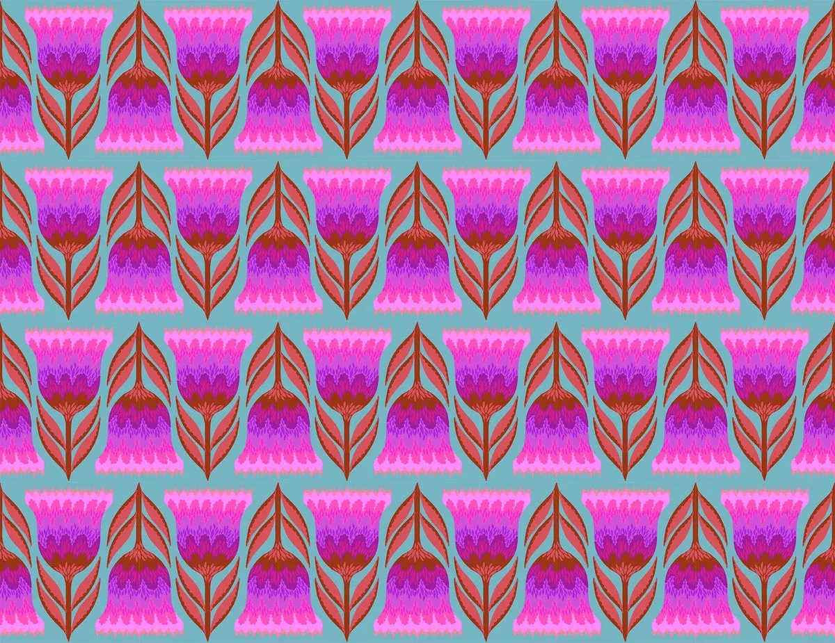 Celosia in Amber fabric | Jumpstart fabric collection
