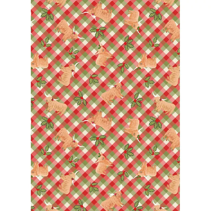 Celtic Christmas Highlands & Holly – Festive Gingham